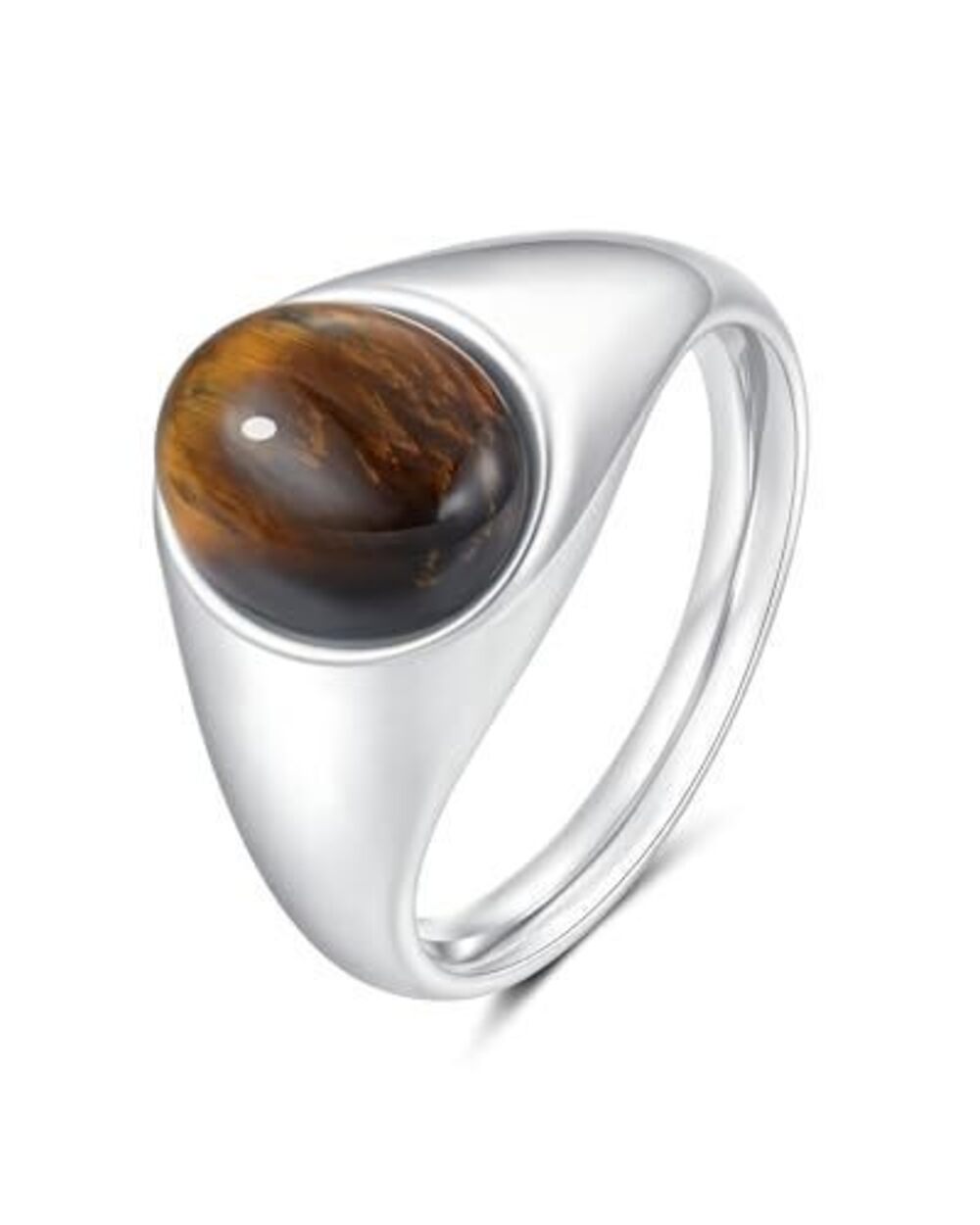 4892 Gold Signet Rings Non Tarnish Gold Rings, Waterproof Gemstones